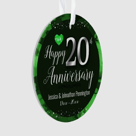 Joyeux 20e anniversaire de Mariage (devant)