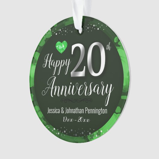 Joyeux 20e anniversaire de Mariage (devant)