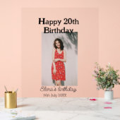 Joyeux 20e anniversaire photo moderne simple (Mariage)