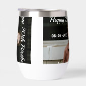 Joyeux 20e anniversaire simple photo ajouter nom d (Droite)