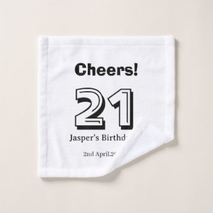 Joyeux 21 anniversaire nom en lettres grasses cade