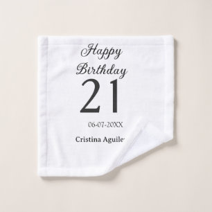 Joyeux 21e anniversaire lettre gras nom simple min