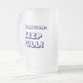 Joyeux 21ème tasse de bière givrée par (Devant gauche)