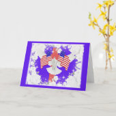 Joyeux 250e Anniversaire Carte Amérique (Fleur jaune)