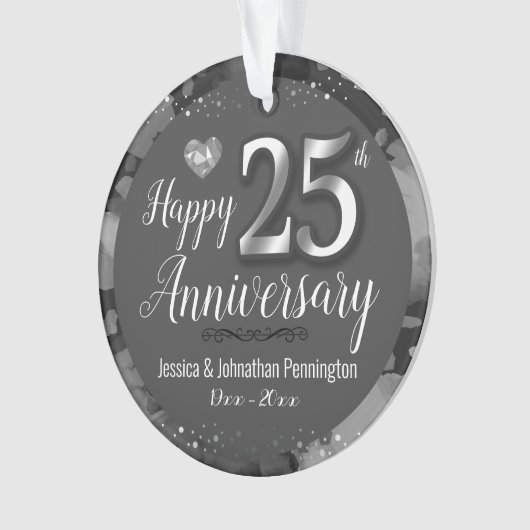 Joyeux 25e anniversaire de Mariage (devant)