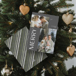 Joyeux 2 Photo Collage moderne gris Noël<br><div class="desc">Cette année, faites savoir à vos amis et à votre famille que vous vous souciez de la carte Joyeux 2 Photo Collage Gris moderne de Noël. Non seulement il est élégant et à jour, mais il a suffisamment d'espace pour vous permettre d'inclure deux de vos souvenirs préférés de l'année passée....</div>