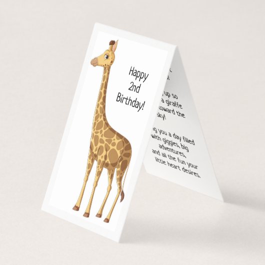 Joyeux 2e anniversaire - Carte pour enfants (Front)