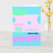 Joyeux 2e anniversaire Little Monster - Carte de v (Fleur jaune)