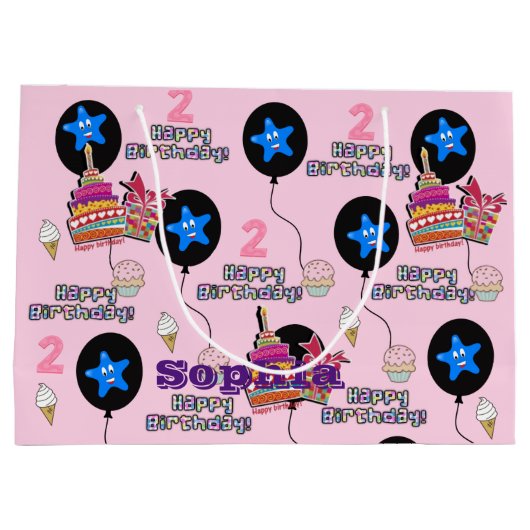 Joyeux 2e cadeau d'anniversaire sac #2 Anniversair (Dos)