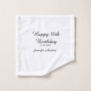 Joyeux 30e anniversaire ajouter nom date élégant s