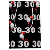 Joyeux 30e anniversaire Ballons moyen cadeau sac (Devant)