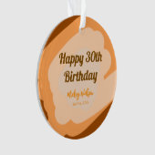 Joyeux 30e anniversaire rustique en bois Halloween (devant)