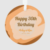 Joyeux 30e anniversaire rustique en bois Halloween (dos)