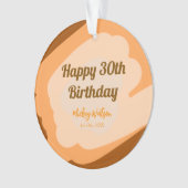 Joyeux 30e anniversaire rustique en bois Halloween (devant)