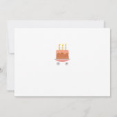 Joyeux 3e anniversaire mignonne Toy Train Carte de (Dos)