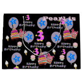 Joyeux 3e cadeau d'anniversaire sac #3 Noir (Devant)