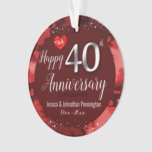 Joyeux 40e anniversaire de Mariage (devant)