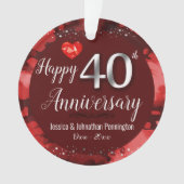 Joyeux 40e anniversaire de Mariage (devant)