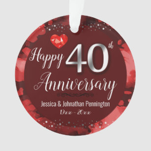 Joyeux 40e anniversaire de Mariage