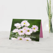 Joyeux 45e Anniversaire Carte Pink Daises (Devant)