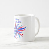 Joyeux 4 juillet café Mug (Devant droit)