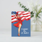 Joyeux 4 juillet. Cartes postales de conception à  (Debout devant)