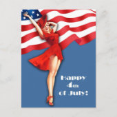Joyeux 4 juillet. Cartes postales de conception à  (Devant)