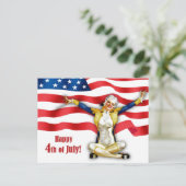 Joyeux 4 juillet. Cartes postales de conception à  (Debout devant)