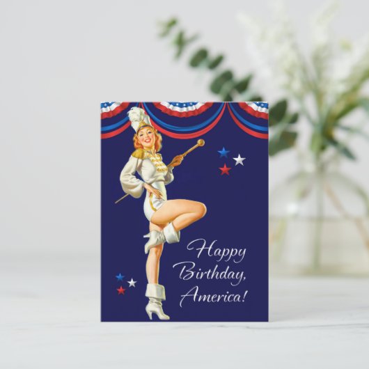 Joyeux 4 juillet. Cartes postales de conception à (Debout devant)