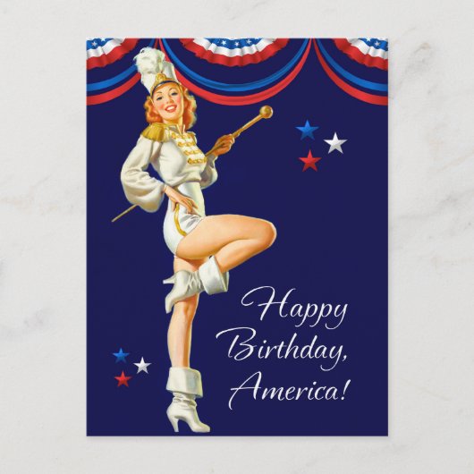 Joyeux 4 juillet. Cartes postales de conception à (Devant)