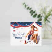 Joyeux 4 juillet. Cartes postales de conception à (Debout devant)
