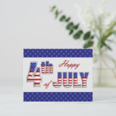 Joyeux 4 juillet. Cartes postales de conception pa (Debout devant)