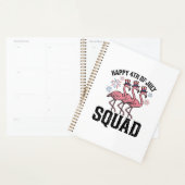 Joyeux 4 juillet Flamingo Squad Vector Design_1 (Devant avec enveloppe)