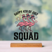 Joyeux 4 juillet Flamingo Squad Vector Design_1 (Neutre)