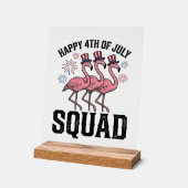 Joyeux 4 juillet Flamingo Squad Vector Design_1 (Angle)