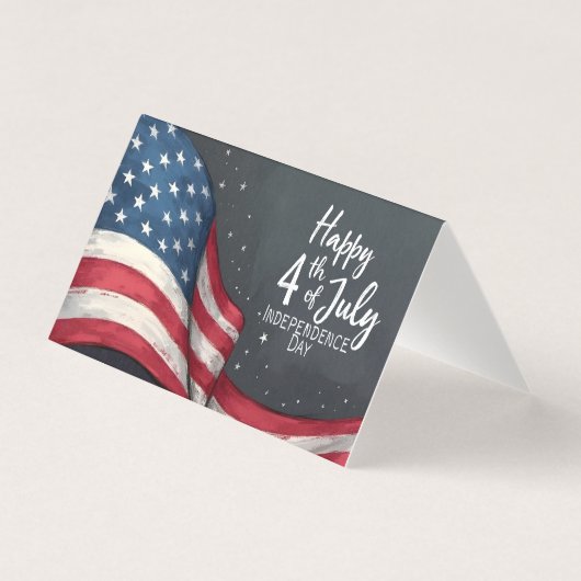 Joyeux 4 juillet Illustration d'art de drapeau vin (Front)