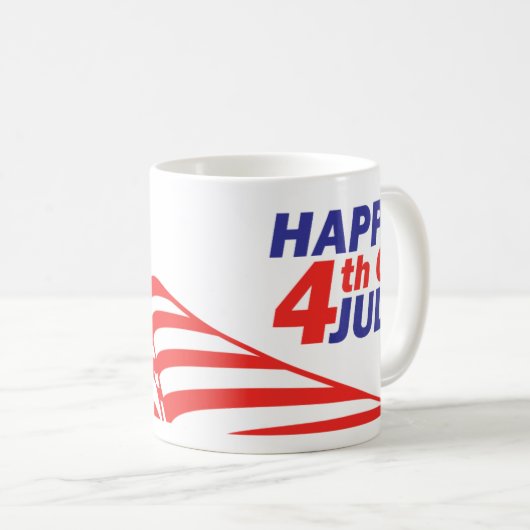 Joyeux 4 juillet Mug (Devant droit)