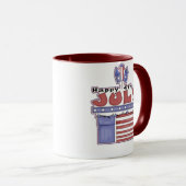 Joyeux 4 juillet - Mug (Devant droit)
