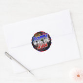 Joyeux 4 juillet Stickers Fireworks (Enveloppe)