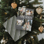 Joyeux 4 Photo Collage moderne gris Noël<br><div class="desc">Cette année, faites savoir à vos amis et à votre famille que vous vous souciez de la carte de Noël Joyeux 4 Photo Collage gris moderne. Non seulement il est élégant et à jour, mais il a assez d'espace pour vous pour inclure quatre de vos souvenirs préférés de l'année passée....</div>