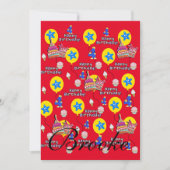 Joyeux 4e anniversaire Invitation Anniversaire #4 (Devant)