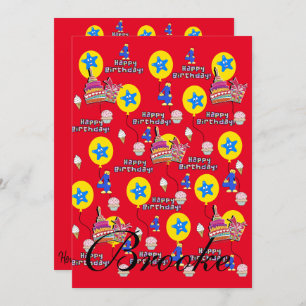 Joyeux 4e anniversaire Invitation Anniversaire #4