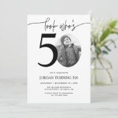 Joyeux 50 ans | Invitation Anniversaire 50 ans ave (Debout devant)