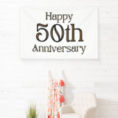 Joyeux 50e anniversaire 4x6 bannière vinyle (Insitu)