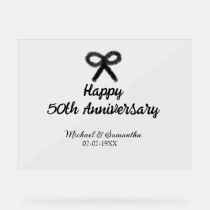 Joyeux 50e anniversaire ajouter nom du couple date