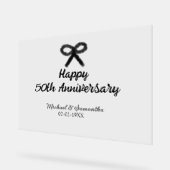 Joyeux 50e anniversaire ajouter nom du couple date (Angle)