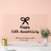 Joyeux 50e anniversaire ajouter nom du couple date (Mariage)