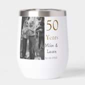 Joyeux 50e anniversaire ajouter nom du couple date (Arrière)