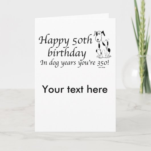 joyeux 50e anniversaire ... carte (Devant)