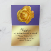 Joyeux 50e anniversaire de Mariage à ma carte de f (Intérieur)